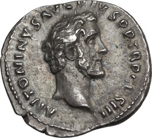 obverse: Antoninus Pius (138-161).. AR Denarius, 140-143 AD