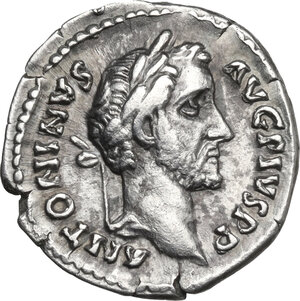 obverse: Antoninus Pius (138-161).. AR Denarius, 145-161 AD