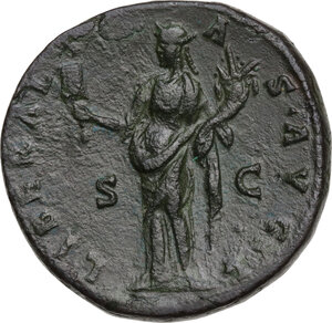 reverse: Antoninus Pius (138-161).. Sestertius, 145-161 AD