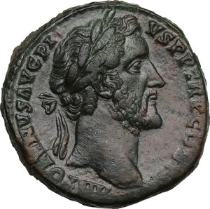 obverse: Antoninus Pius (138-161).. Sestertius