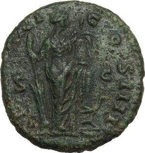 reverse: Antoninus Pius (138-161).. AE As, Rome mint, 157-158 AD