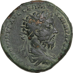 obverse: Marcus Aurelius (161-180).. AE Dupondius, 176-177 AD