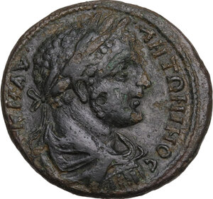 obverse: Caracalla (198-217).. AE Tetrassarion,198-217 AD. Tomis mint, Moesia Inferior