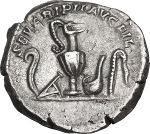 reverse: Geta as Caesar (198-212)..  AR denarius, Laodicea ad Mare mint, 202 AD