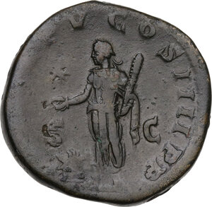 reverse: Elagabalus (218-222).. AE Sestertius, 222 AD
