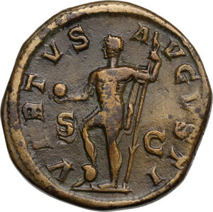 reverse: Severus Alexander (222-235).. AE Sestertius, 222-231 AD
