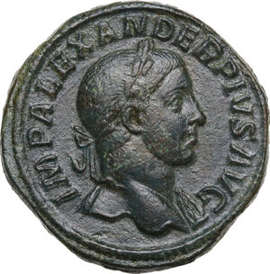 obverse: Severus Alexander (222-235).. AE Sestertius, Rome mint, 232 AD