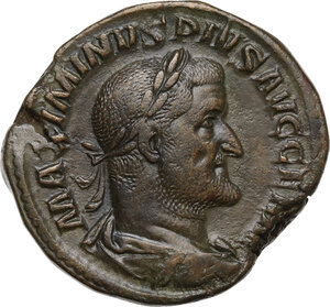obverse: Maximinus I (225-238).. AE Sestertius, Rome mint