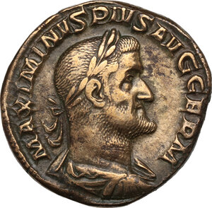obverse: Maximinus I (225-238).. AE Sestertius, 236-238 AD