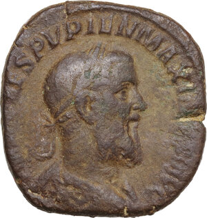obverse: Pupienus (238 AD).. AE Sestertius