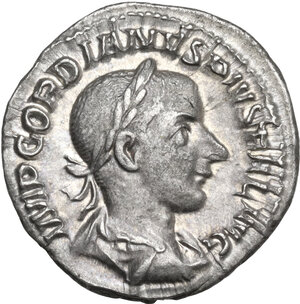 obverse: Gordian III (238-244 ).. AR Denarius, 240 AD
