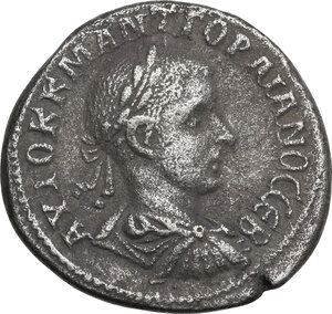obverse: Gordian III (238-244 ).. AR Tetradrachm. Antioch mint, Seleucis and Pieria, Syria