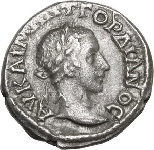 obverse: Gordian III (238-244 AD).. AR Drachm, Caesarea mint, Cappadocia