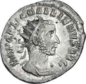 obverse: Gallienus (253-268).. AR Antoninianus, Rome mint