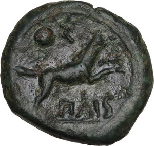 reverse: Northern Lucania, Paestum. AE Sescuncia. Second Punic War, 218-201 BC