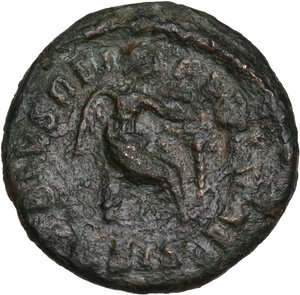 reverse: Aelia Flaccilla, wife of Theodosius I (died 386 AD).. AE 12.5mm. Siscia mint