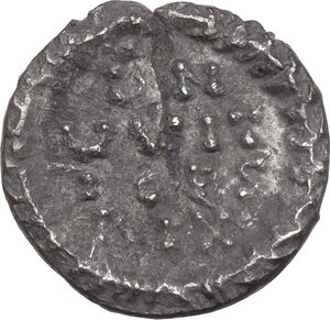reverse: Ostrogothic Italy. Witigis (536-539).. AR Half Siliqua in the name of Justinian I (527-565), Ravenna mint