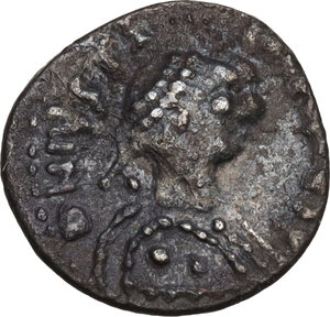 obverse: Justinian I (527-565).. AR Quarter of Siliqua, Ravenna mint, c. 552-565 AD