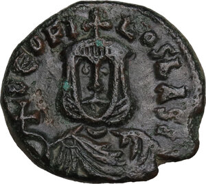 obverse: Theophilus (829-842).. AE Follis, Syracuse mint