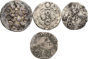 obverse: Lotto di cinque (5) monete medievali in argento