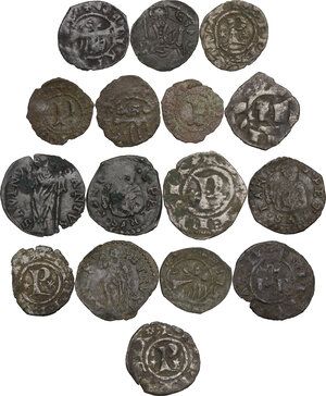 reverse: Lotto di sedici (16) monete medievali da classificare