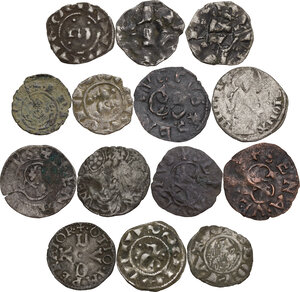 reverse: Lotto di quattrodici (14) monete medievali di ambito toscano