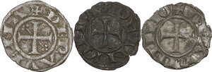 obverse: Lotto di tre (3) denari (XIII-XIV sec). Ravenna, Rimini e Ancona
