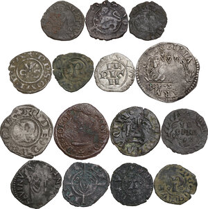 reverse: Lotto di quindici (15) monete medievali da classificare