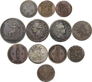 obverse: World Coins.. Interessante lotto multiplo di dodici (12) monete in bronzo e mistura, da classificare