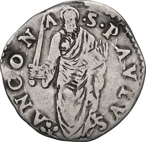 reverse: Ancona.  Paolo IV (1555-1559), Giampietro Carafa. Giulio