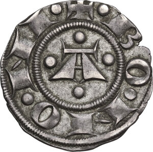 obverse: Bologna.  Comune (1191-1337). Bolognino grosso con punti, VIII decennio del XIII sec