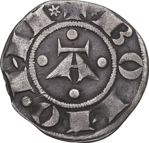 obverse: Bologna.  Comune (1191-1337). Bolognino grosso con stelle, V decennio del XIII sec