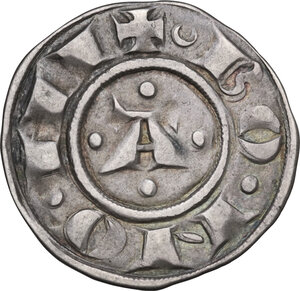 obverse: Bologna.  Comune (1191-1337). Bolognino grosso con luna, V decennio del XIII sec