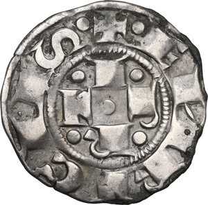 reverse: Bologna.  Comune (1191-1337). Bolognino grosso con monticelli, 1313