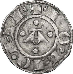obverse: Bologna.  Comune (1191-1337). Bolognino grosso con monticelli, 1313