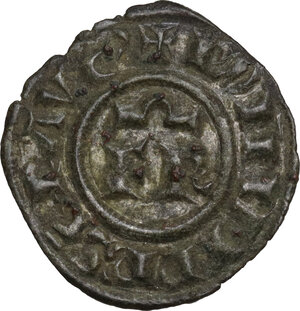reverse: Brindisi.  Federico II di Svevia (1194-1250).. Denaro, 1248