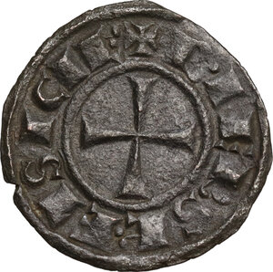 obverse: Brindisi.  Federico II di Svevia (1197-1250). Denaro, 1248