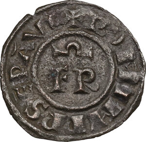 reverse: Brindisi.  Federico II di Svevia (1197-1250). Denaro, 1248