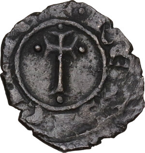 obverse: Brindisi.  Carlo I d Angiò (1266 -1282).. Denaro