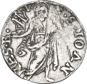 reverse: Firenze.  Repubblica ( sec.XIII-1532). Grosso da 7 soldi, 1524, I semestre, Uberto di Francesco Nobili