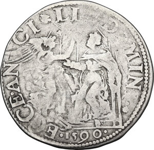 reverse: Firenze.  Ferdinando I de  Medici (1587-1608). Giulio con stemma I serie 1590