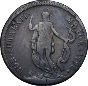 reverse: Genova.  Dogi Biennali (1528-1797). Da 4 lire 1795
