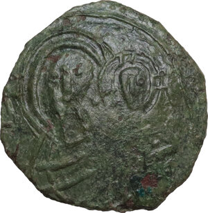 obverse: Messina.  Guglielmo I (1154-1166). Follaro, 1155-6