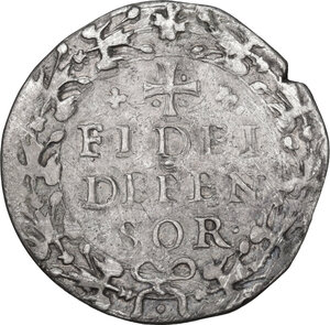 reverse: Napoli.  Filippo II di Spagna (1554-1598).. Carlino 1572
