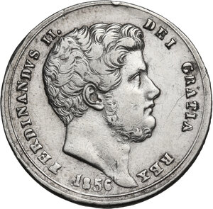 obverse: Napoli.  Ferdinando II di Borbone (1830-1859). 20 grana 1856