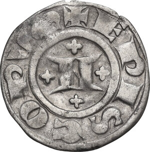 reverse: Reggio Emilia.  Monetazione vescovile a nome di Nicolò Maltraversi (1233-1243). Grosso