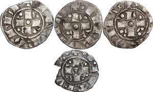 obverse: Roma. Lotto di quattro (4) Bolognini di Urbano V (1362-1370), Gregorio XI (1370-1378) e Martino V (1417-1431)