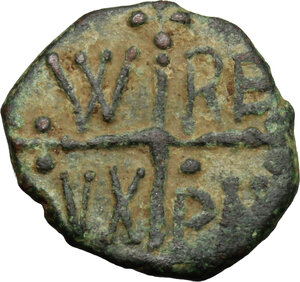 reverse: Salerno.  Guglielmo I (1154-1166). Follaro con Agnus Dei