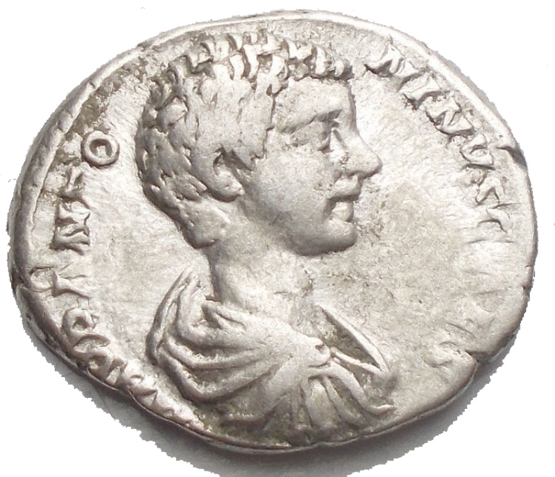 obverse: Impero Romano - Caracalla Cesare 196-198. Denario Ar. r/ SPEI PERPETUAE. gr 3,17. qBB

