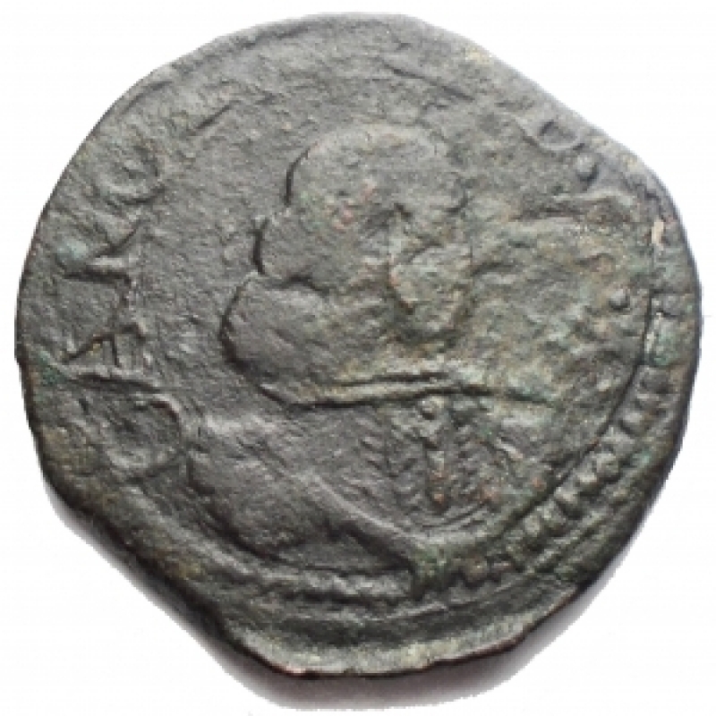 obverse: Zecche Italiane -Cagliari.Carlo II.1665-1700.Cagliarese 1668.Cu.CNI 11-13.Peso 4,52 gr. Diametro22,07 mm.BB.